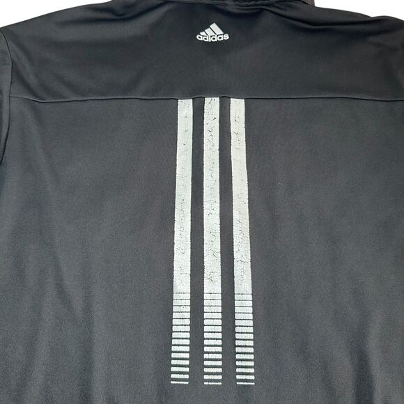 Adidas Adizero Running 3/4 Button Up Long Sleeve Shirt Men's Size Large Black - Picture 4 of 5